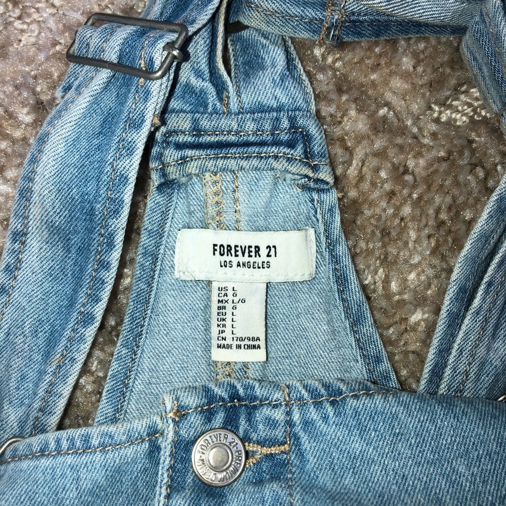 Forever 21 Denim Overall Dress - Picture 8 of 9